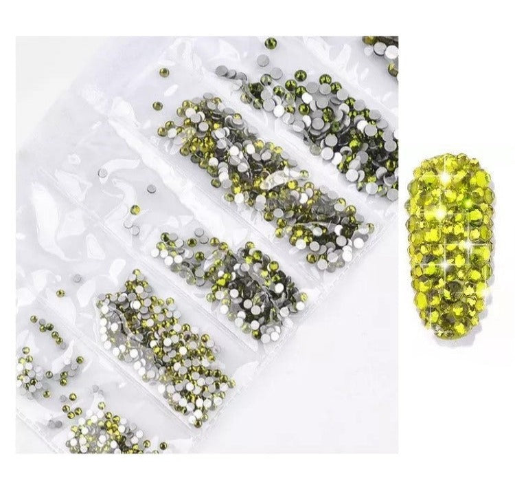 RHINESTONES - OLIVE GREEN