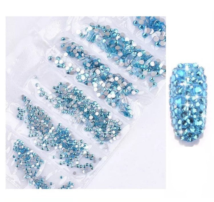 RHINESTONES - LAKE BLUE