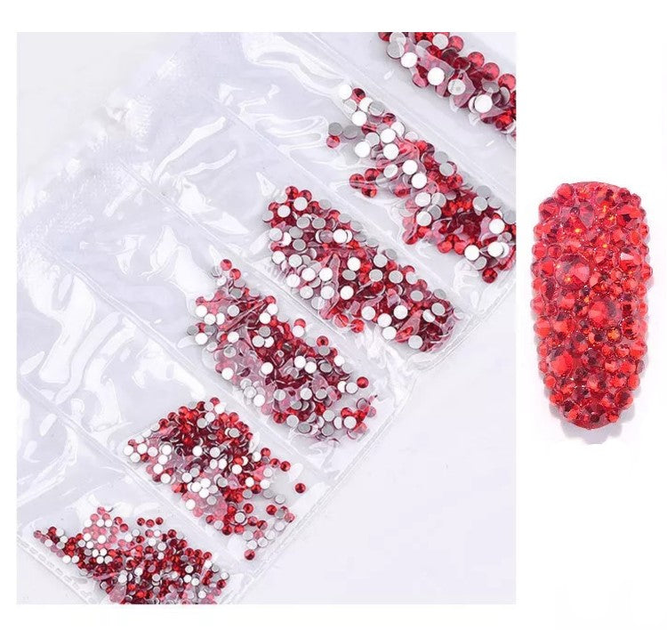 RHINESTONES - EXOTIC RED