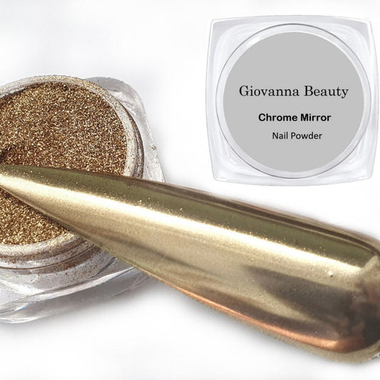 CHAMPAGNE GOLD CHROME NAIL POWDER