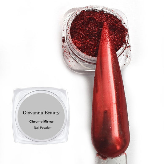 RED CHROME NAIL POWDER